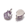 Natural Amethyst Pendants X-G-K296-B08-2