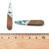Resin and Walnut Pendants FIND-R051-08G-3