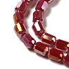 Electroplate Glass Beads Strands EGLA-D031-01K-3