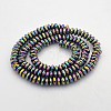 Electroplate Non-magnetic Synthetic Hematite Rondelle Beads Strands G-J216B-10-2