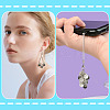 100Pcs Mixed Styles Glass Pendants PALLOY-TADJ00009-6