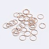 925 Sterling Silver Open Jump Rings STER-F036-02RG-0.6x6mm-1
