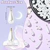 40Pcs 8 Styles ABS Plastic Pearl Pendants FIND-YW0012-01G-3