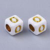 Plating Acrylic Beads SACR-S297-09O-2