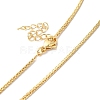 Brass Wheat Chain Necklace NJEW-R260-03G-3