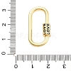 Rack Plating Brass Screw Clasps KK-NH0001-07G-3