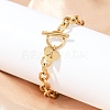 Golden 304 Stainless Steel Charm Bracelets NJEW-K284-01G-A-3