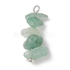 13Pcs Natural Mixed Gemstone Pendants X1-PALLOY-JF02145-02-2