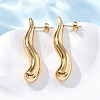 Teardrop 304 Stainless Steel Stud Earrings EJEW-A125-28B-G-1