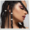 50Pcs 2 Colors Iron Dreadlocks Beads Hair Decoration OHAR-SC0001-19-5