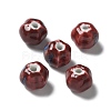 Vintage Porcelain Pumpkin Beads PORC-L080-H18-1