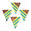 Epoxy Resin & Walnut Wood Pendants RESI-N039-121T-1