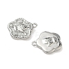 Christmas Brass Micro Pave Clear Cubic Zirconia Pendants KK-A280-03E-P-2