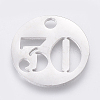 Non-Tarnish 304 Stainless Steel Pendants STAS-F233-30-P-1