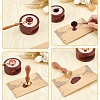 Brass Wax Seal Stamps with Rosewood Handle AJEW-WH0412-0068-3