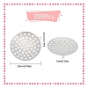 Brass Finger Ring/Brooch Sieve Findings KK-SC0002-65-2