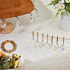 2Pcs Glass & Iron Hat Clip for Travel HJEW-FH00317-4