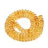 Crackle Transparent Glass Beads Strands GLAA-N074-02A-09-2