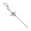 Alloy Sword Big Pendant Decoration HJEW-JM02179-4