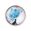 Round with Deer Glass Brooches JEWB-A022-01A-1