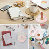 2Pcs 2 Styles Marble Pattern Porcelain Cup Coasters AJEW-CP0009-18C-4