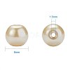 Eco-Friendly Dyed Glass Pearl Round Beads HY-BC0001-8mm-RB012-4