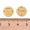 PVD Vacuum Plating 201 Stainless Steel Hollow Flat Round Links FIND-R149-03T-G-3