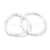 Natural Selenite Beaded Stretch Bracelets BJEW-F414-01A-02-2