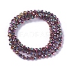 Electroplate Glass Beads Strands EGLA-J147-B-FP01-2