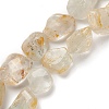 Natural White Topaz Beads Strands G-C027-01-2