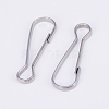 Stainless Steel Keychain Clasp Findings STAS-WH0016-08P-2