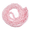 Baking Painted Imitation Jade Glass Round Bead Strands DGLA-N003-10mm-03-2