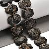 Natural Snowflake Obsidian Beads Strands G-H078-B22-01-2