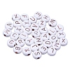 Opaque White Acrylic Beads sgMACR-SZ0001-11-1