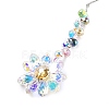 Glass Flower Hanging Suncatchers HJEW-C009-01A-3