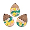 Resin and Walnut Pendants FIND-R051-15F-1