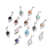 Natural & Synthetic Mixed Gemstone Pendants G-L512-G-1