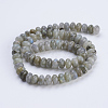 Natural Labradorite Beads Strands G-P354-01-8x5mm-2