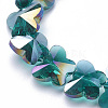 Electroplate Glass Beads EGLA-Q091-14mm-B06-3