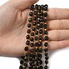 Natural Golden Sheen Obsidian Beads Strands G-F809-A27-01-6