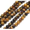 Natural Tiger Eye Beads Strands G-S259-21-4mm-2