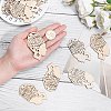 Undyed Wood Big Pendants WOOD-PH0008-35-3