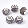 Resin Rhinestone European Beads RPDL-T002-04-2