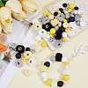 20Pcs 5 Colors Imitation Mink Fur European Beads FIND-PA0001-62A-4
