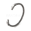 Viking 304 Stainless Steel Open Cuff Bangles for Men BJEW-U001-07E-G-1