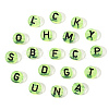 Transparent Light Green Acrylic Beads TACR-YW0001-09B-3