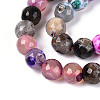 Dyed & Heated Natural Fire Crackle Agate Beads Strands G-N359-01A-01-4