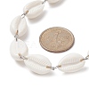 Acrylic Shell Bead Link Necklaces for Women NJEW-JN04297-2