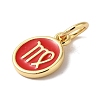 Real 18K Gold Plated Brass Enamel Charms KK-L216-001G-L03-2