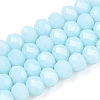 Opaque Solid Color Glass Beads Strands LS-EGLA-A034-P2mm-D06-1